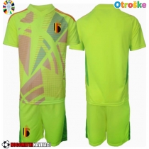 Otroške Nogometnih dresov Belgija Vratar Gostujoči EP 2024 Kratki rokavi (+ hlače)